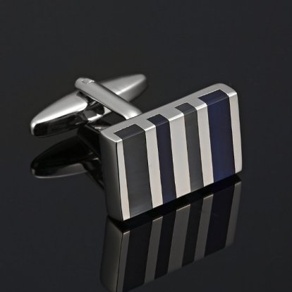 X892-21_MAIN1-Stunning-Modern-Zebra-Silver-Stainless-Steel-Enamel-Cufflinks-for-Men